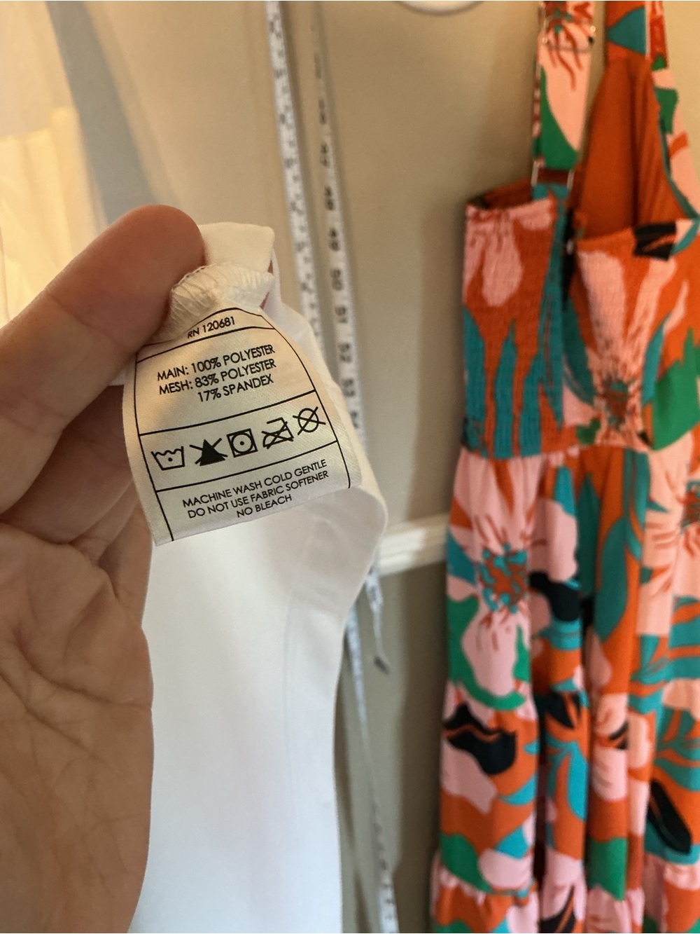 PrettyGarden Floral Tiered Maxi Dress Medium  Tropical Smocked Back Pockets - Picture 6 of 12